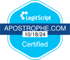 Apostrophe LegitScript seal