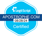 Apostrophe LegitScript seal