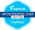 Apostrophe LegitScript seal