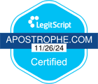 Apostrophe LegitScript seal